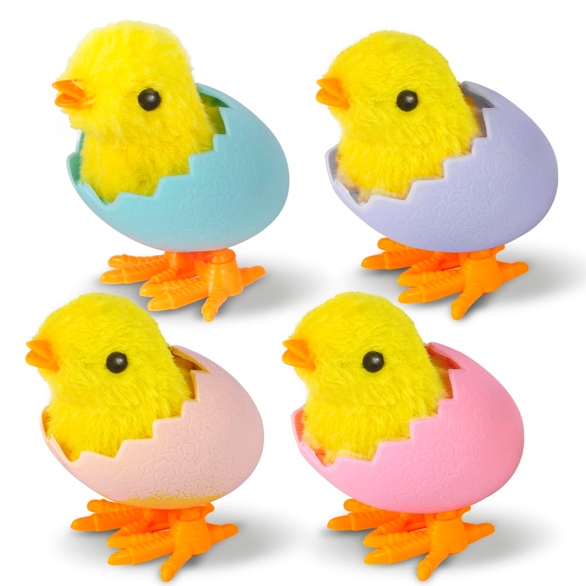 Wind-Up Hopping Chick & Bunny Toys