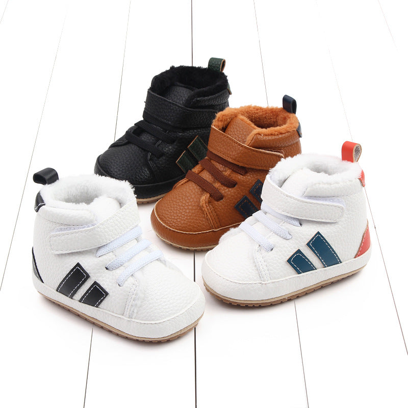 High-Top Soft-Sole Baby Sneakers