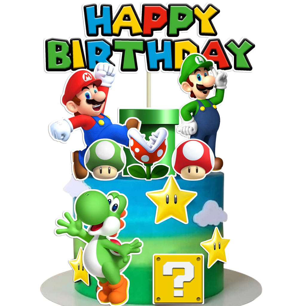 Retro Video Game Cake Toppers (14 Pack)