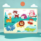 Wooden 3D Animal Puzzle Board