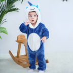 Flannel Animal Baby Romper