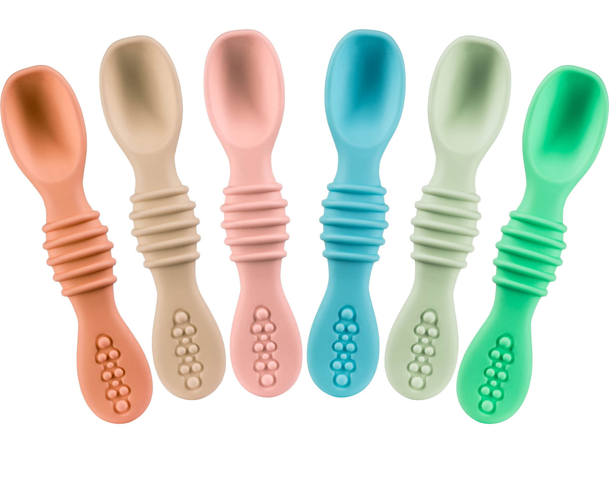 Silicone Self-Feeding Baby Spoons