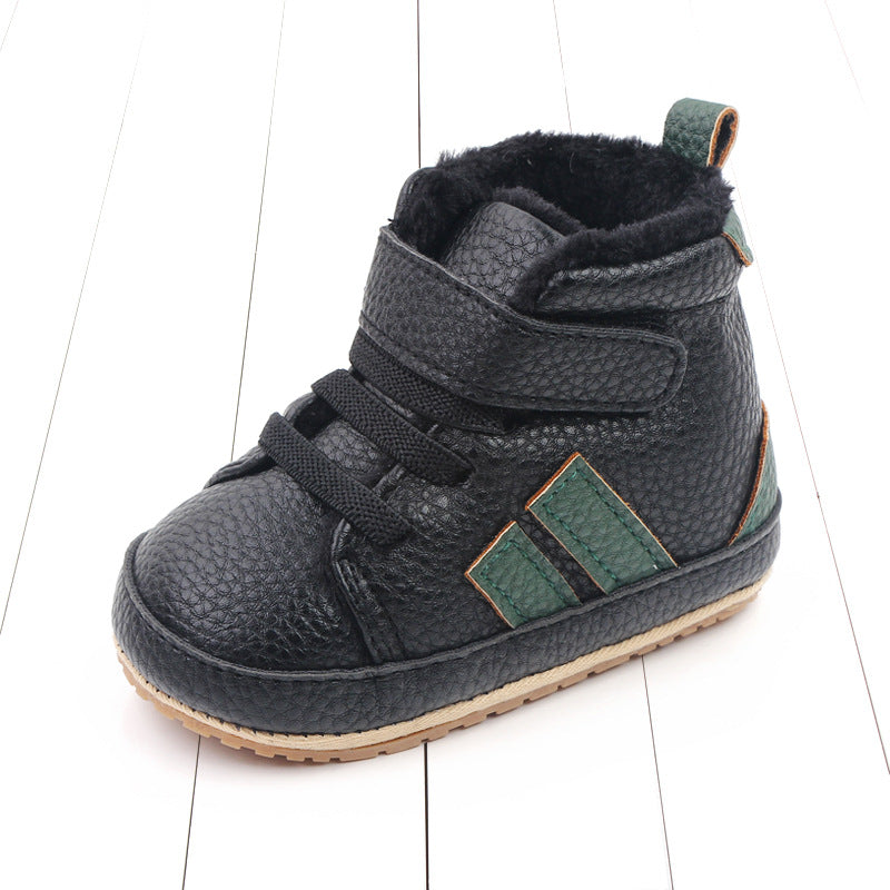 High-Top Soft-Sole Baby Sneakers