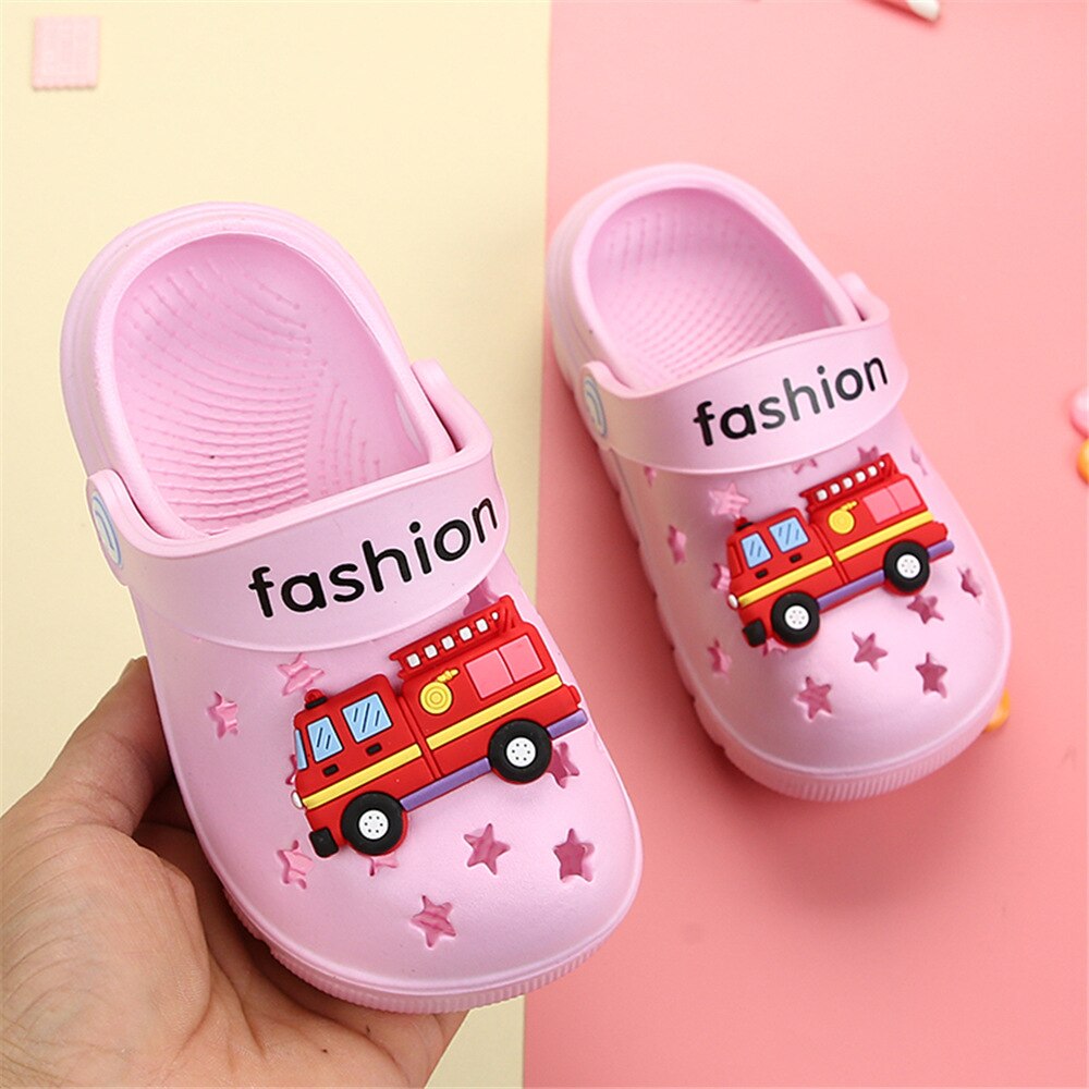 Fire Truck Non-Slip Kids' Slippers