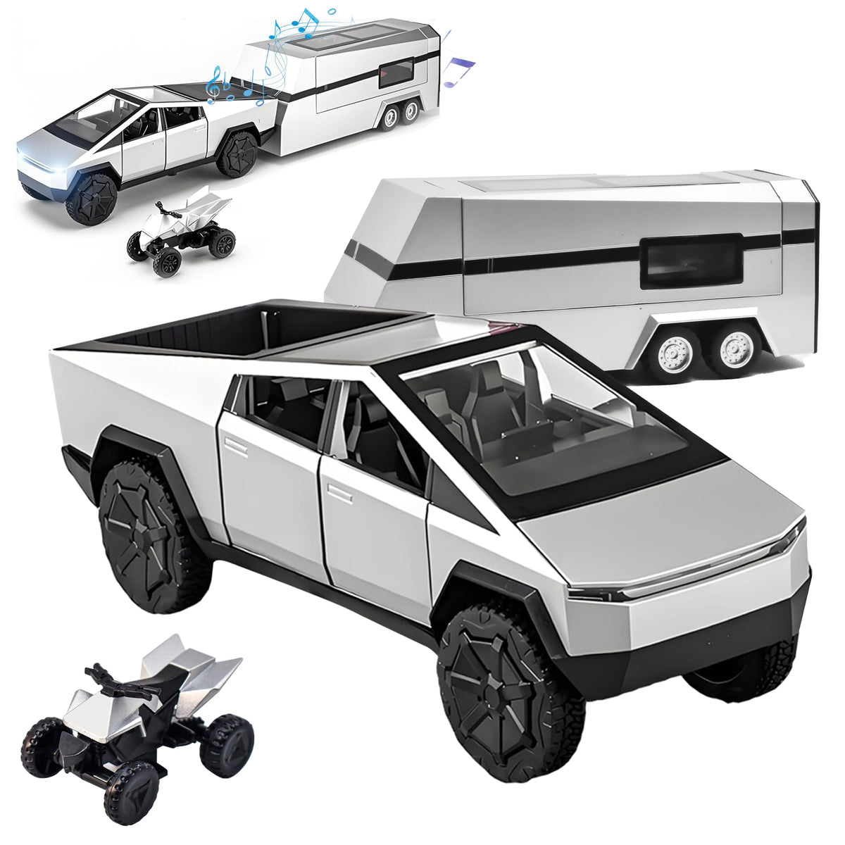Diecast Pickup Truck Toy Set