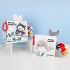 Black and White Tail Cloth Book