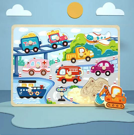 Wooden 3D Animal Puzzle Board