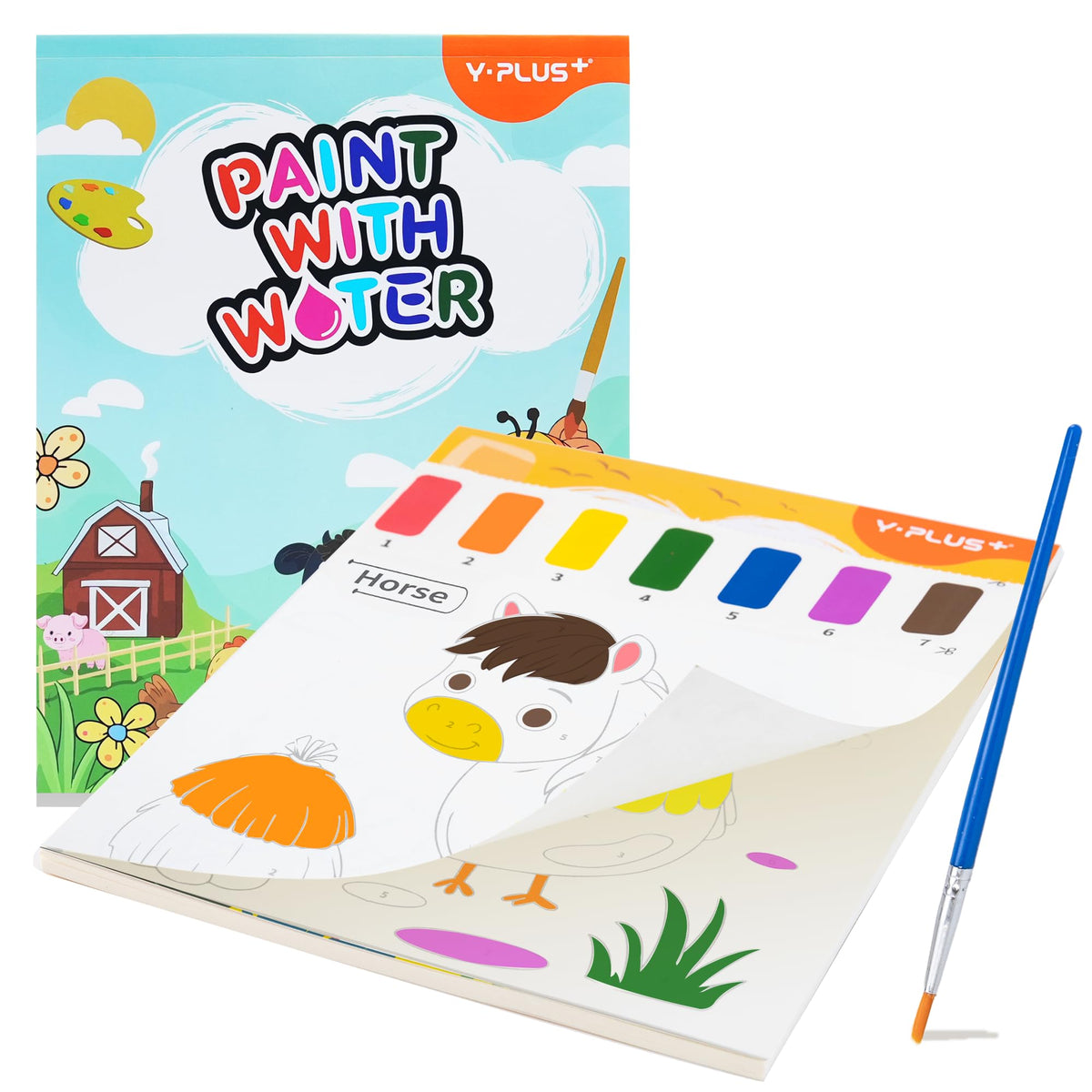 YPLUS Paint with Water Book – Farm