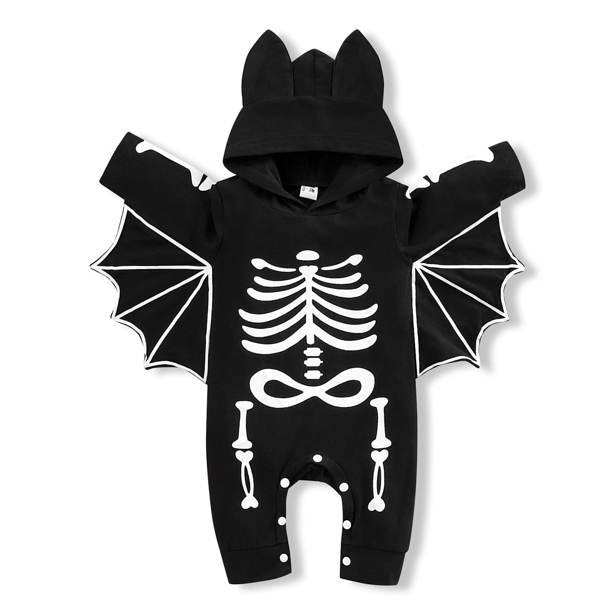 Bat Costume Hooded Baby Romper (0-3M)