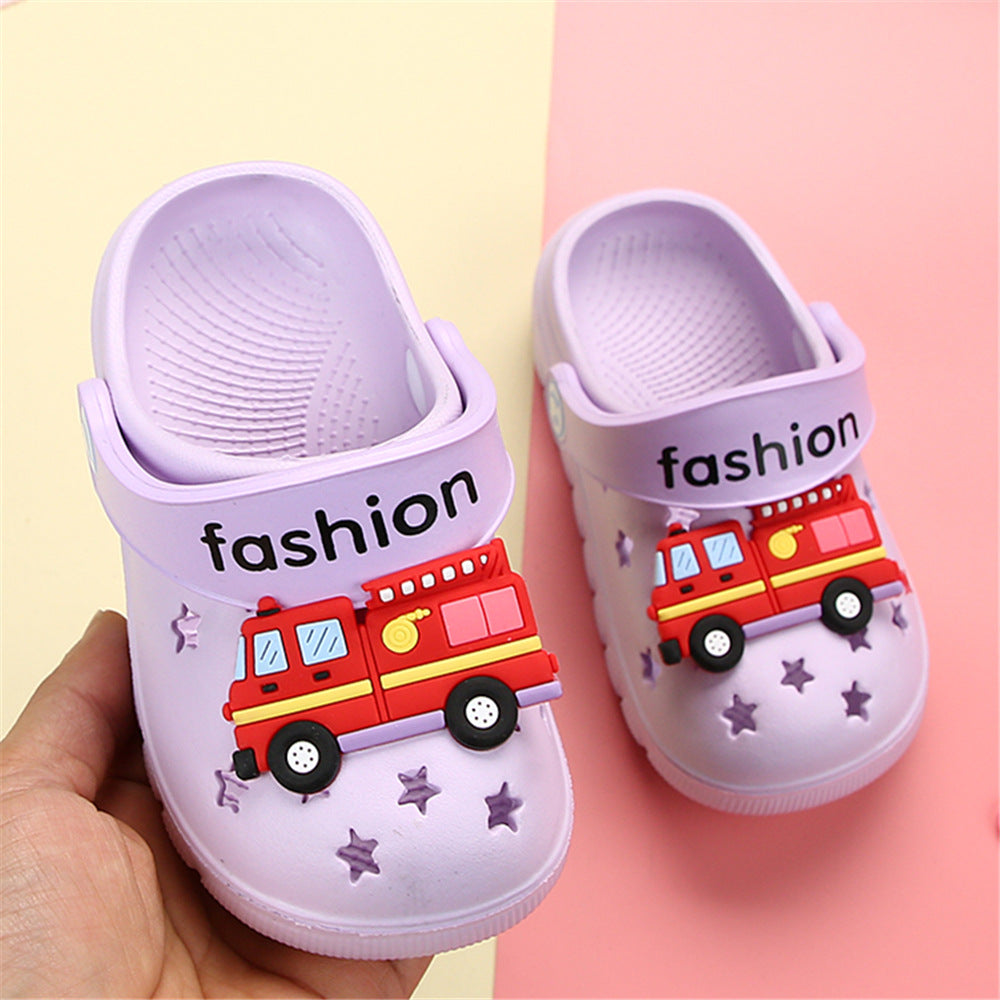 Fire Truck Non-Slip Kids' Slippers