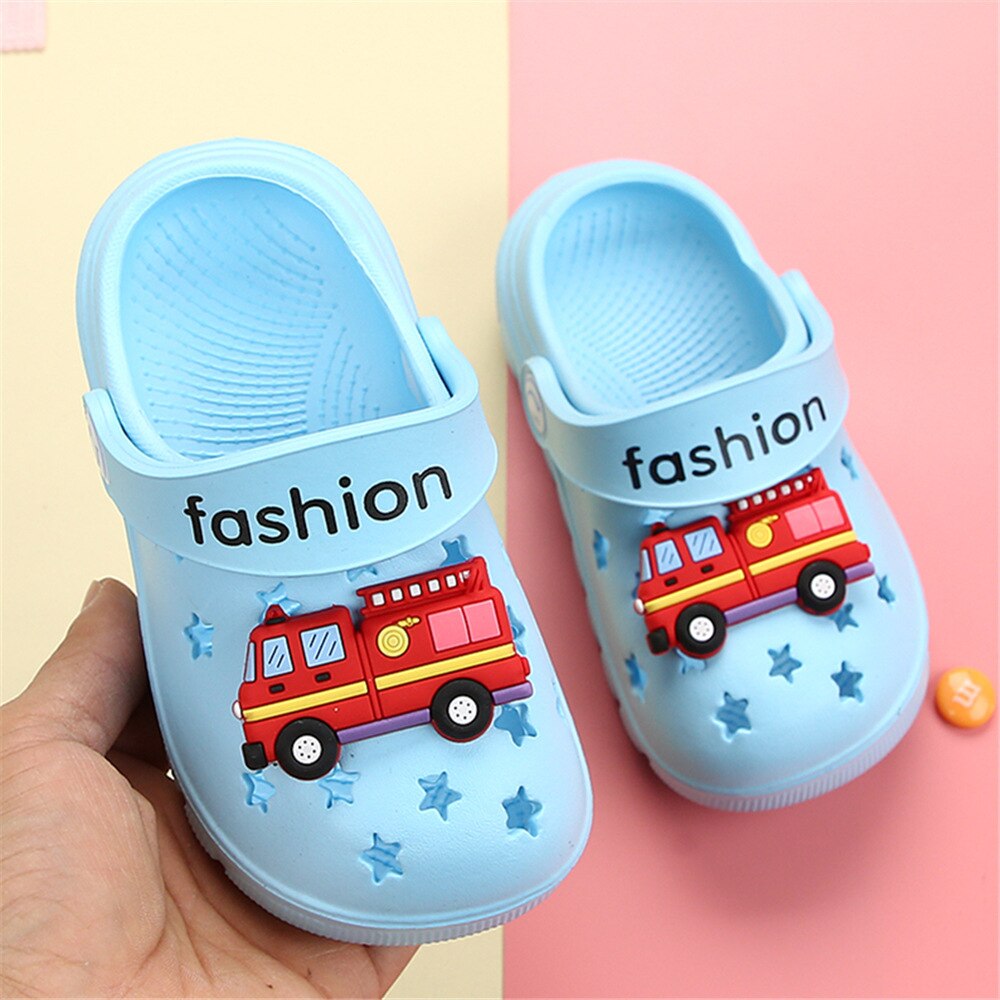 Fire Truck Non-Slip Kids' Slippers