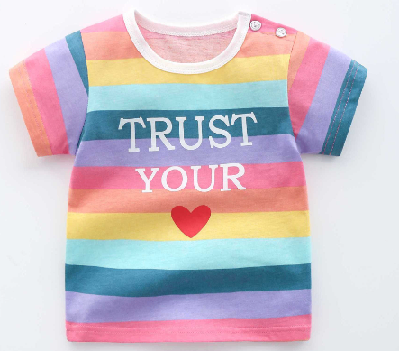 Cotton T-Shirts for Babies and Kids