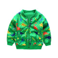 Dinosaur Print Kids' Windbreaker Jacket