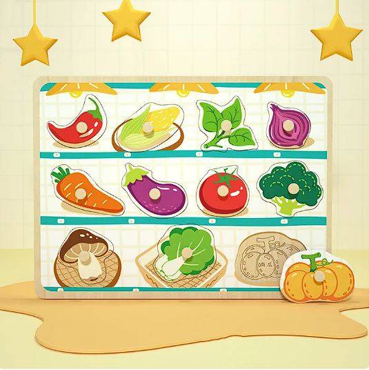 Wooden 3D Animal Puzzle Board