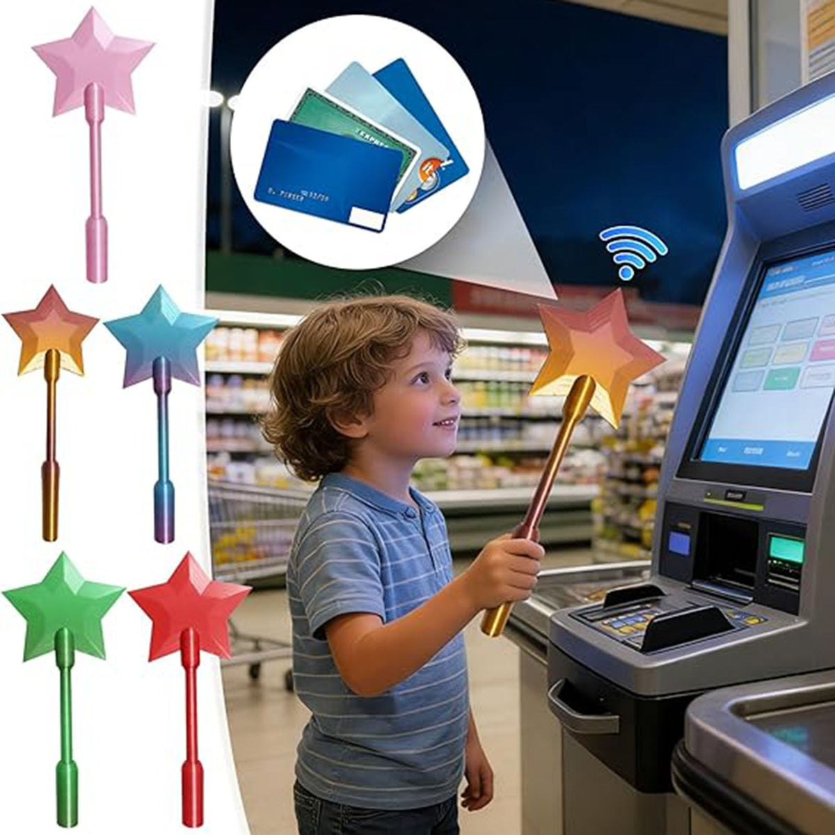 3D Printed Tap-to-Pay Star Wand
