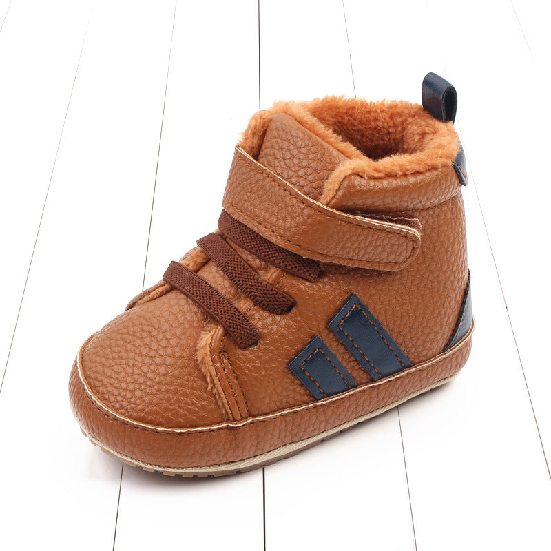 High-Top Soft-Sole Baby Sneakers