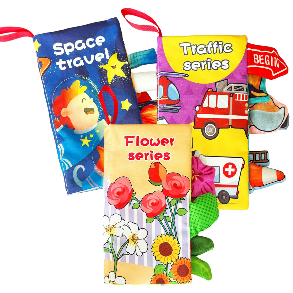 Crinkle Cloth Baby Books (3 Pack)