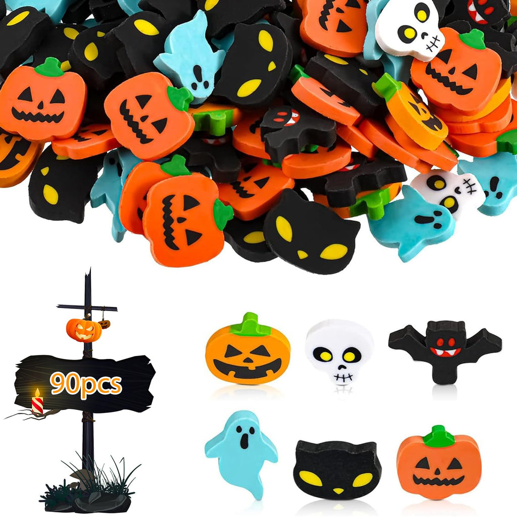 Halloween Mini Erasers (90 Pack)