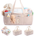 Initial Diaper Caddy Organizer – Letter C