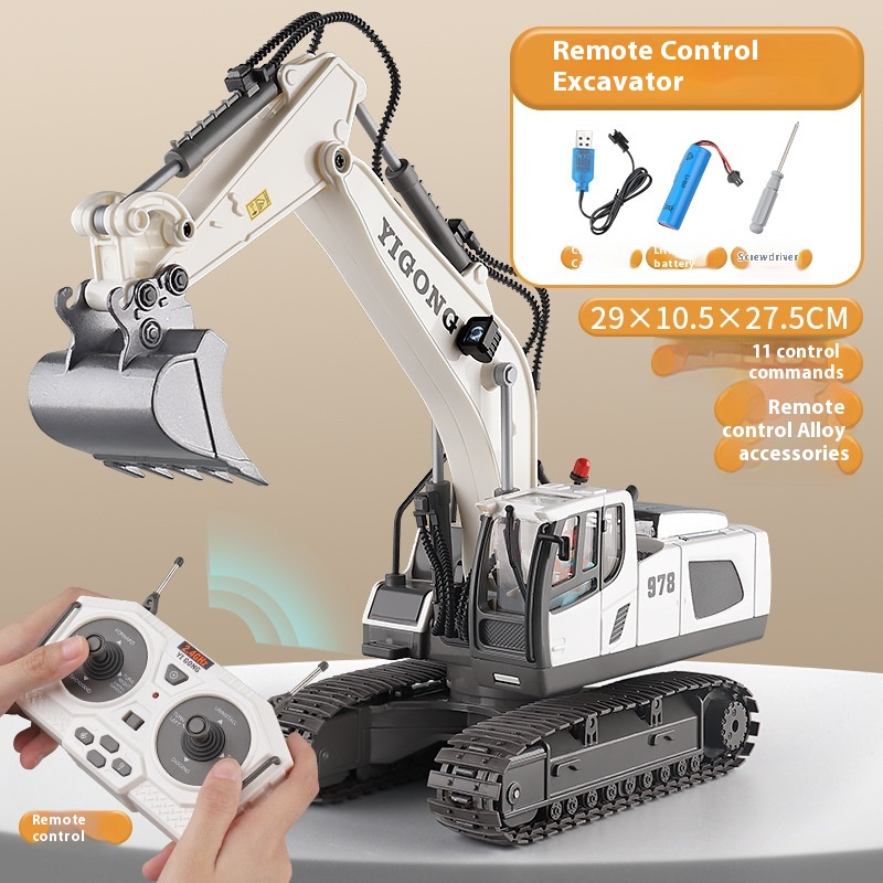 Kids' Excavator and Dump Truck Toys