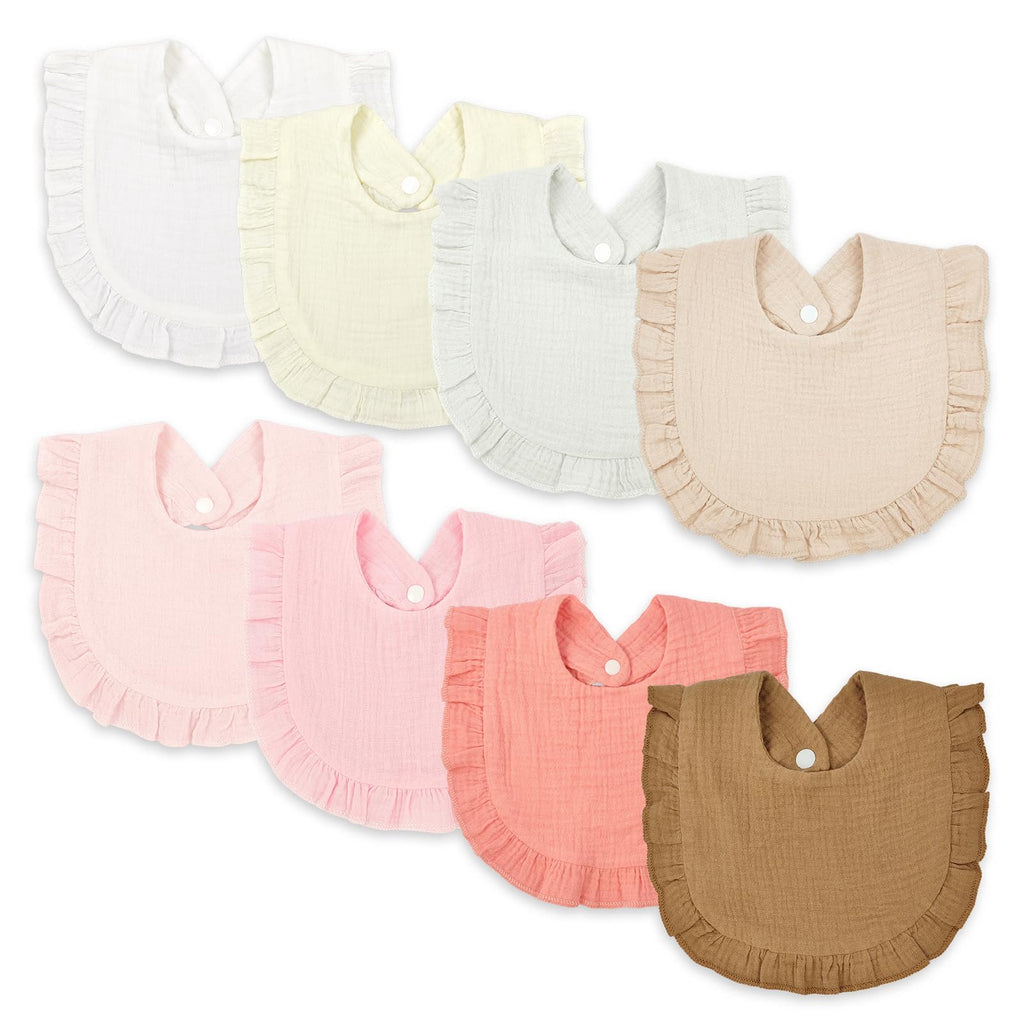 DOSMINE Baby Bibs Muslin Bibs Baby Drooling Bibs for Unisex Baby Drool Bibs Feeding Bibs Soft Absorbent Bibs for Baby Boys Girls Baby Infant Essentials for Christmas