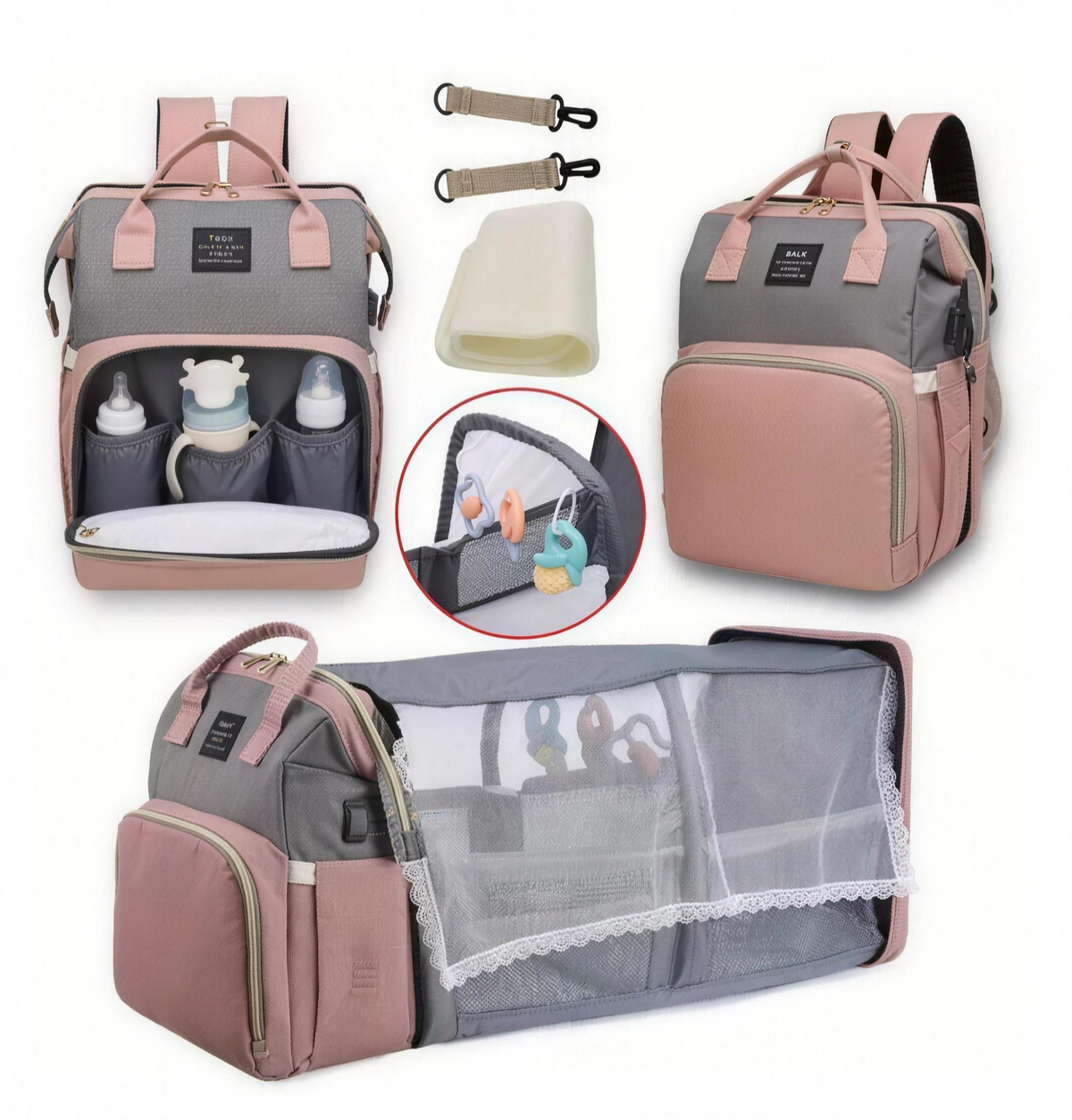 Large-Capacity Diaper Backpack