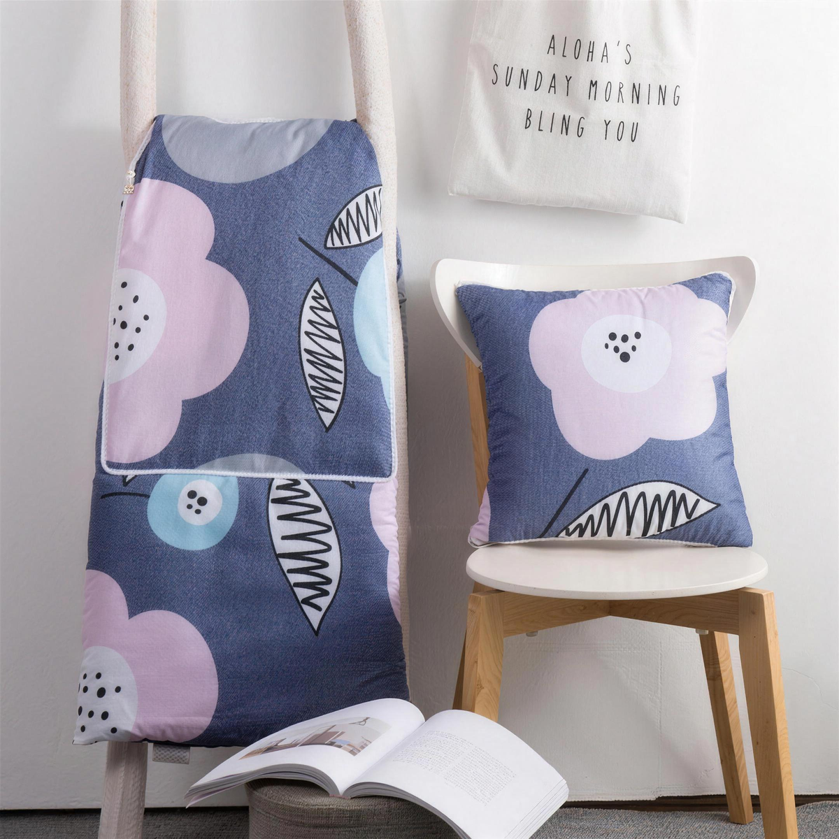 Dual-Use Cushion Quilt – Strawberry